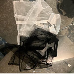 SHEIN - Mesh Botton Up Crop Tops Bundle